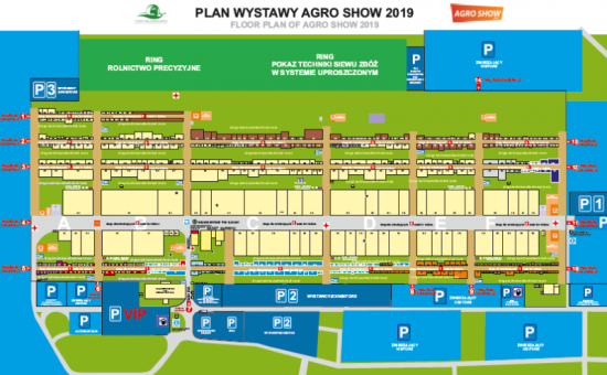 Floor plan of AGRO SHOW 2019