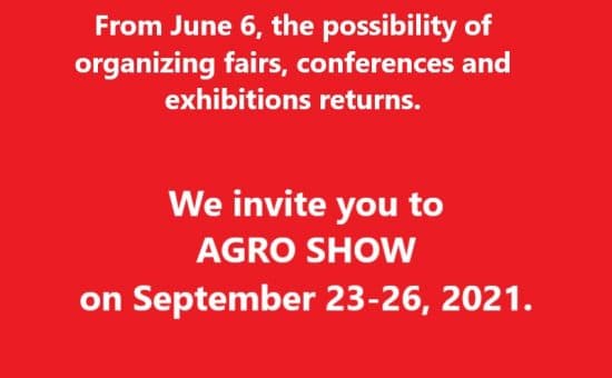 The AGRO SHOW exhibition is back – we invite you to Bednary on 24-26 September.