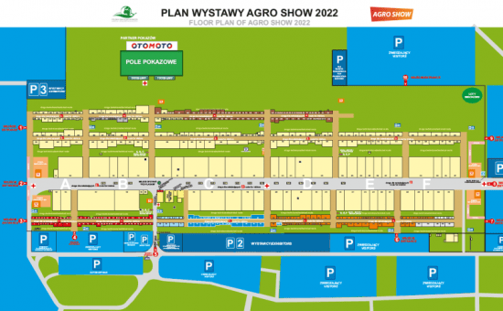 Plan wystawy i lista wystawców AGRO SHOW 2022