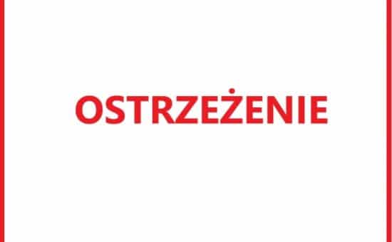 Ostrzeżenie