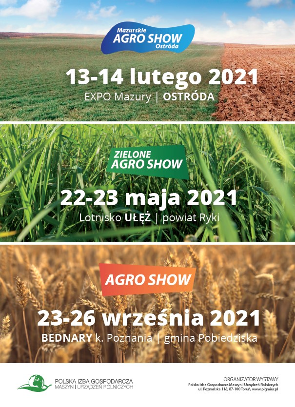 Termin wystawy Zielone AGRO SHOW