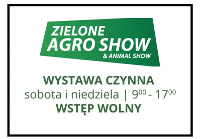 Wstęp na wystawę Zielone AGRO SHOW & Animals SHOW